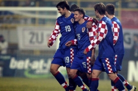 Radost chorvatských fotbalistů.