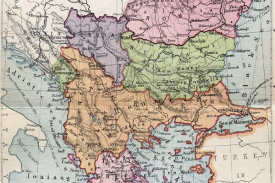 Balkán v roce 1911. Turkům stále patřilo území dnešního severovýchodního, severního a severozápadního Řecka včetně mnoha velkých měst (turecká byla dosud i Soluň, Florina či Janina). Pod Osmanskou říši patřila i dnešní Makedonie s hlavním městem Skopje, Kosovo s Prištinou i celá Albánie. Turkům náležela i část současného Srbska, Bulharska a Černé Hory. 