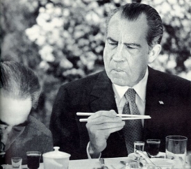 Prezident Richard Nixon v Číně. 