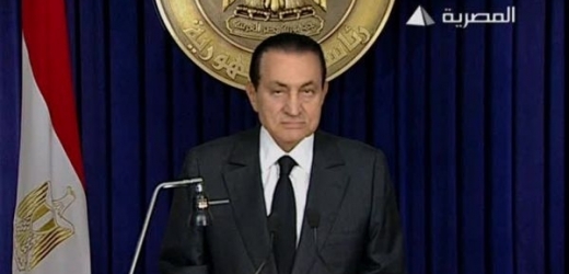 Egyptský prezident Hosni Mubarak.