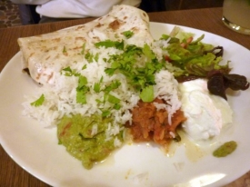 Mexické burrito.