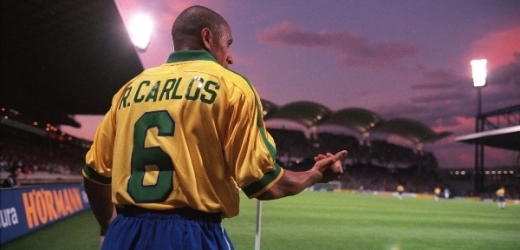 Roberto Carlos v dresu brazilské reprezentace.
