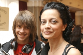 Lucie Bílá se synem Filipem.