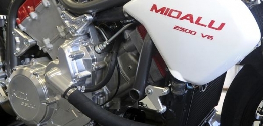 Motocykl FGR Midalu bude pohánět silný 2,5litrový motor.