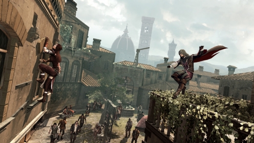 Klasická scéna z renesnančního Assassin's Creed: Brotherhood