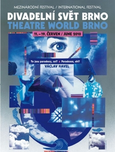 Plakát festivalu Divadelní svět Brno.