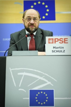Martin Schulz, předseda sociálnědemokratické frakce v evropském parlamentu.