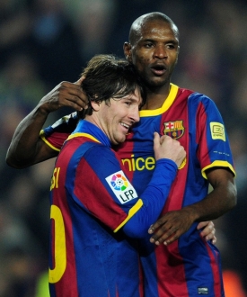 Lionel Messi (vlevo) by rád viděl v Barceloně Fàbregase.