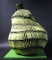 "První ovoce". Hrušku vytvořil Williams ze stovek zelených pastelek.
