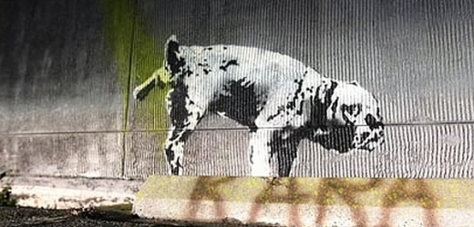 Jedno z graffiti, kterými Banksy nedávno ozdobil Los Angeles.