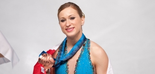 Joannie Rochettová s bronzovou medailí z Vancouveru.