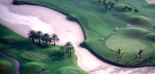 Luxusní golfová hřiště v Dubaji.