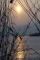 Trocha romantiky: východ slunce nad Novými Mlýny u Pasohlávek na Břeclavsku po mrazivé noci na 23. únor.