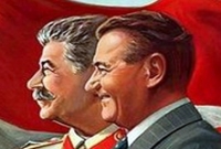 Gottwald a Stalin.