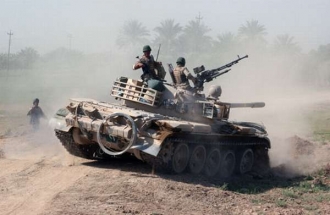 Tanky T-55 na Blízkém východě (ilustrační foto).