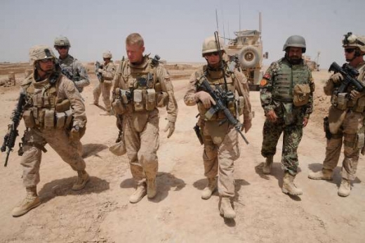 Američané a Afghánci při společné akci.