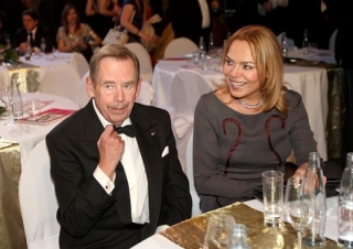 Václav Havel s manželkou Dagmar.