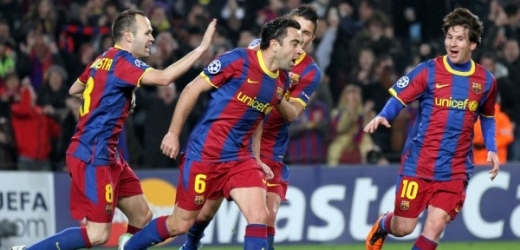 Fotbalová radost v podání hvězd Barcelony.