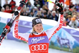Rakušanka Schildová,vítězka sobotního slalomu.
