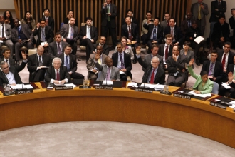 Hlasování Rady bezpečnosti OSN.