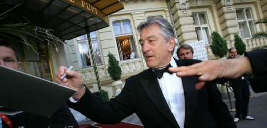 Robert De Niro na mezinárodním filmovém festivalu v Karlových Varech.