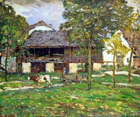 Krajinka Josefa Ullmanna čili "čmáry", kterými si malíř jen hraje na impresionistu.