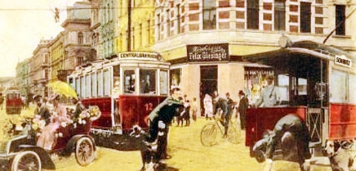 Dopravní chaos v blízké budoucnosti v představách z roku 1911. 