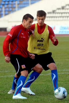 Milan Baroš (vlevo) a Václav Kadlec.