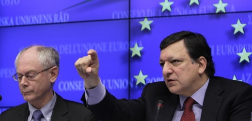 Herman Van Rompuy (vlevo) a Jose Manuel Barroso.