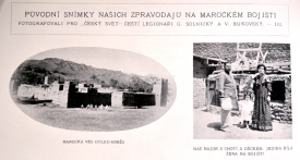 Fotografie českých legionářů francouzské armády, kteří se zúčastnili tažení do Maroka na jaře roku 1911.