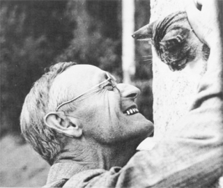 Hermann Hesse a jeho věrná Stepní kočka.