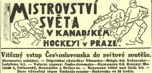 Mistrovství světa v roce 1933 v dobovém tisku.