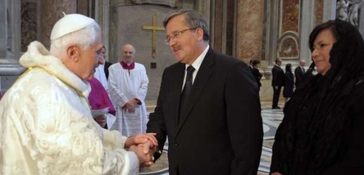 Polský prezident Komorowski u papeže.