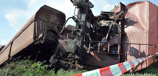 Na trati na Vyškovsku v neděli vykolejil nákladní vlak.
