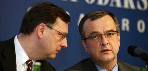 Petr Nečas a Miroslav Kalousek.