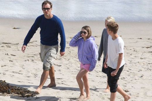 Jude Law s dětmi.