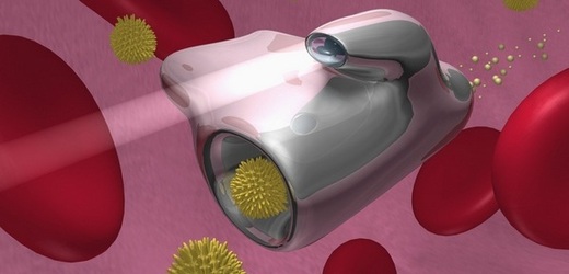 Nanotechnologie umožňují vyrobit dopravní prostředky pro rozvoz léků krevním řečištěm (ilustrační foto).