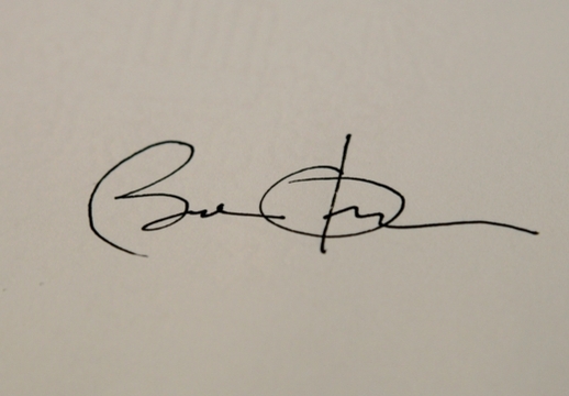 Obamův podpis.