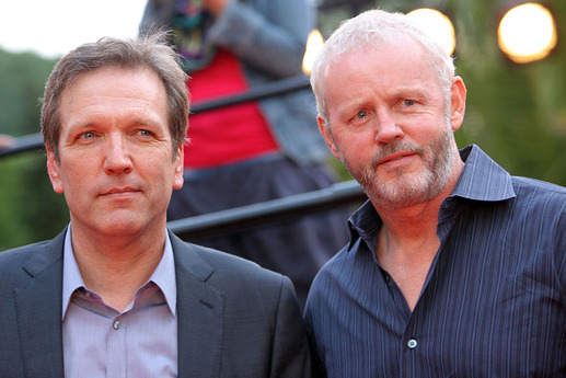 Režisér Martin Donovan (vlevo) a herec David Morse představili svůj film Spoluautor. 