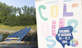 Přes řeku Ostravici byla v Ostravě postavena druhá lávka pro pěší. Hradní lávka svou kapacitou nestačí pro účastníky hudebního festivalu Colours of Ostrava, který začíná 14. července. 