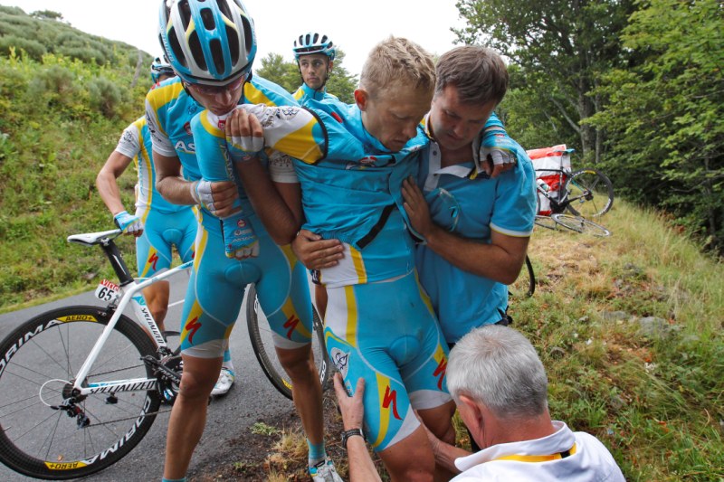 Zlomená stehenní kost znamenala pro Vinokurova konec na letošní Tour de France.