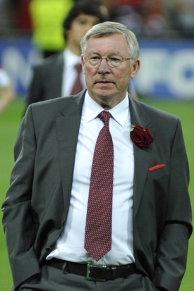 Trenér Manchesteru United Alex Ferguson.