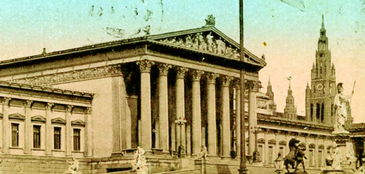 Říšská rada (parlament) ve Vídni. 