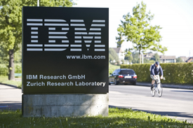 Výzkumné středisko IBM se nachází na předměstí Zürichu.