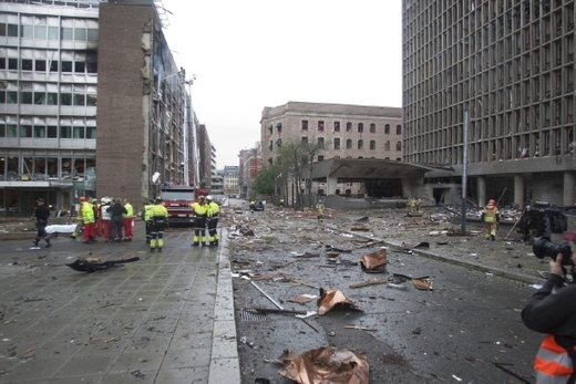 Mohutná exploze otřásla v pátek centrem Osla.