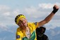 Celkem deset etap nosil hrdý žlutý trikot pro vedoucího jezdce Francouz Thomas Voeckler. (Foto: ČTK)
