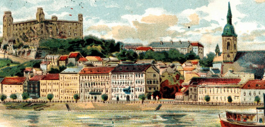 Bratislava (Prešpurk) v době, kdy se tam odehrál souboj hraběte Sternberga s hrabětem Karolyim.