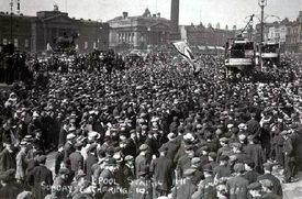 Stávka v Liverpoolu, která se neobešla bez vážných potyček s policií a vojskem.