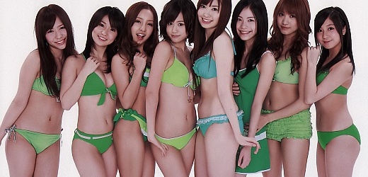 Japonská formace AKB48. 