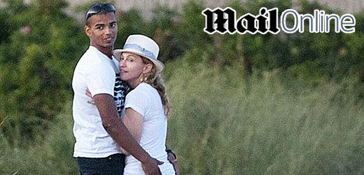 Madonna se svým milencem Brahimem Zaibatem. 